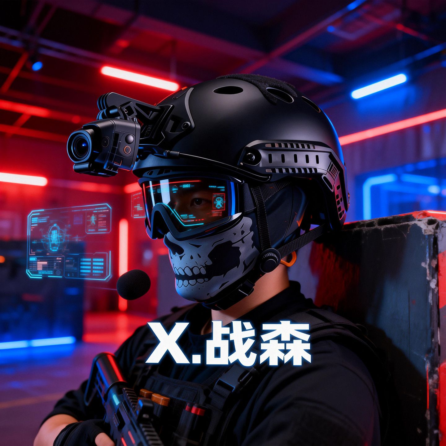 战术头盔运动相机支架套装CS录像拍摄大疆影石gopro骑行转接装备