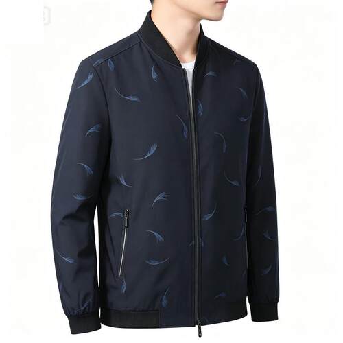 2021新款春秋季中年男士薄款夹克外套男衣服爸爸装青年休闲棒球服