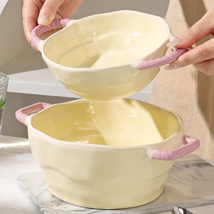 怀瑾双耳汤碗陶瓷家用2026新款汤面碗大号螺蛳粉专用泡面碗大碗