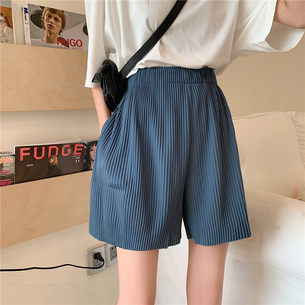 Real price 2021 summer new shorts women's Korean version loose retro casual pants trend