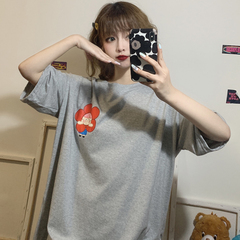 Real price short sleeve T-shirt women's loose top