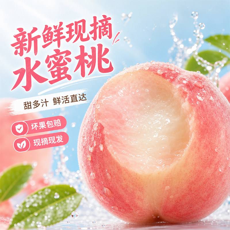 浙江奉化水蜜桃新鲜现摘