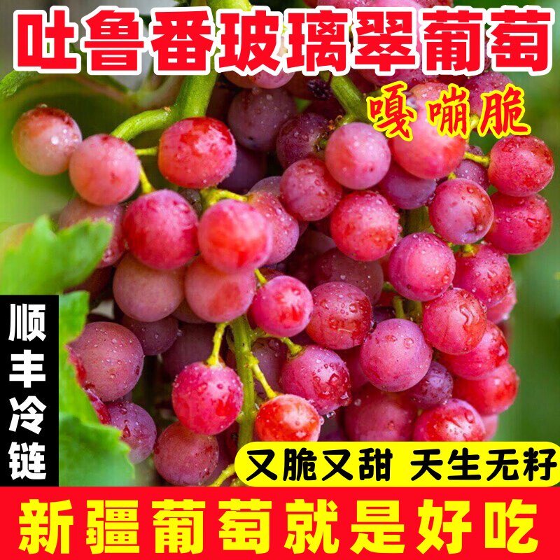 新疆吐鲁番玻璃翠脆葡萄
