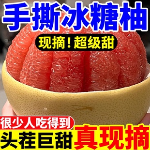 福建三红蜜柚管溪红肉密柚官溪文旦新鲜水果当季薄皮平和红心柚子