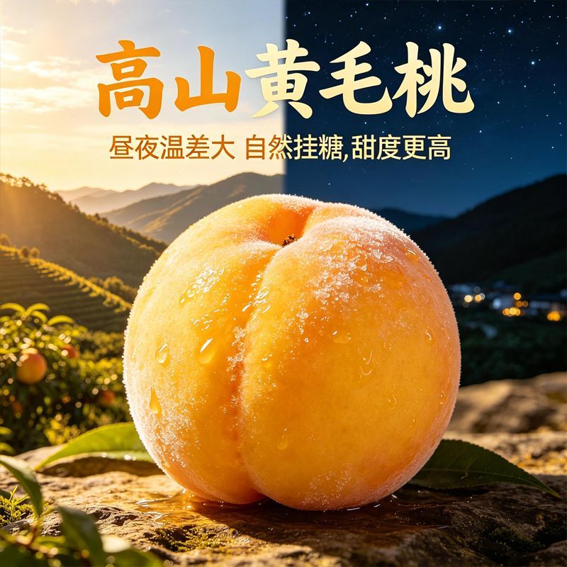 现摘锦绣黄桃5斤水果新鲜