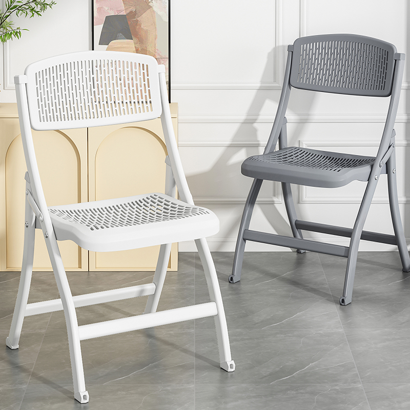 简易凳子靠背椅家用折叠椅子便携办公椅会议椅电脑椅餐椅宿舍椅子