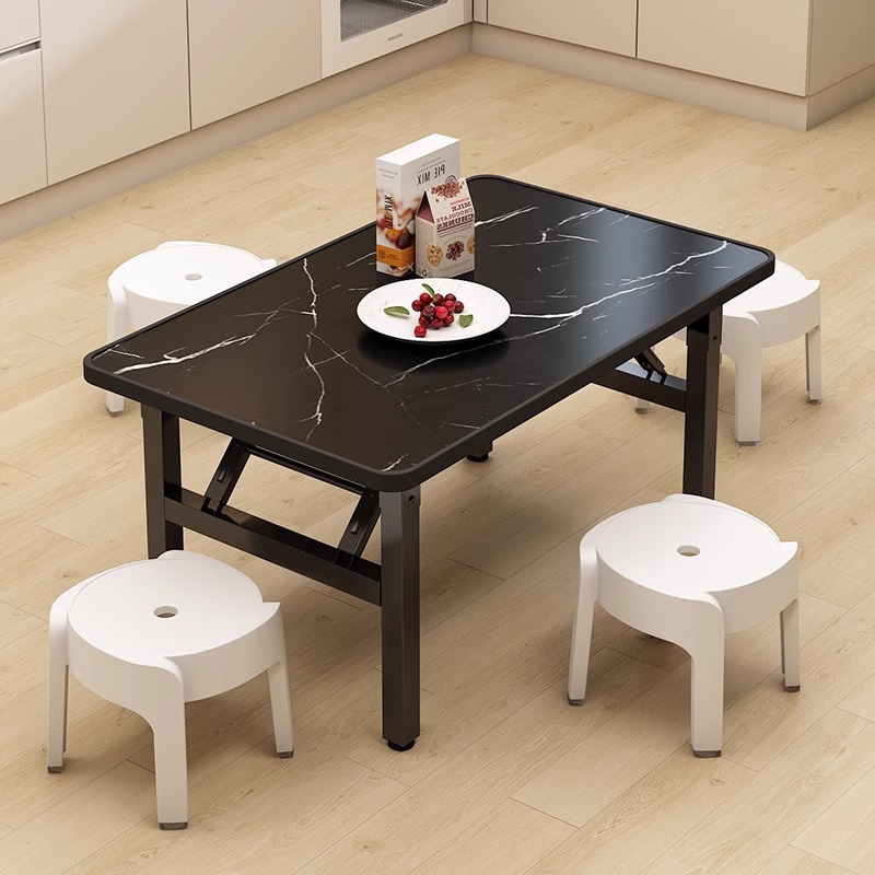 矮桌折叠长方形餐桌出租屋宿舍吃饭桌子简易街边户外摆摊桌小地桌