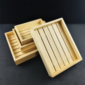 日料板前鱼盒木盒寿司托盘三文鱼刺身冰盘牛肉烧鸟展示盒点心木盒