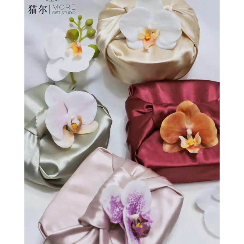 韩式清新高端婚礼成品喜糖盒包装风吕敷生日礼物闺蜜伴手礼包裹布