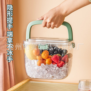 冰块桶手提冰夹 密封高颜值商用香槟桶家用酒吧ktv小冰粒桶装