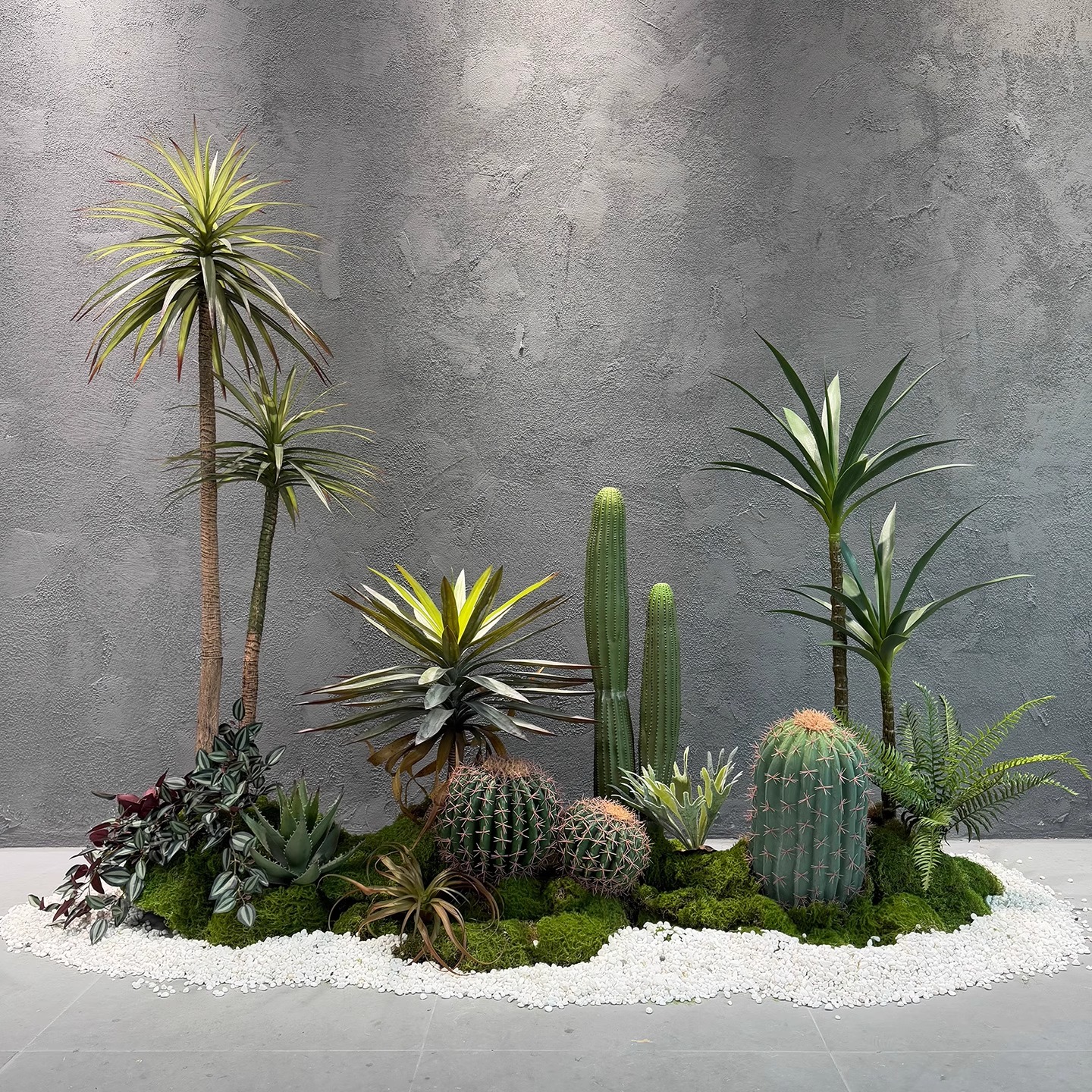 室内露营风网红绿植造景组合装饰