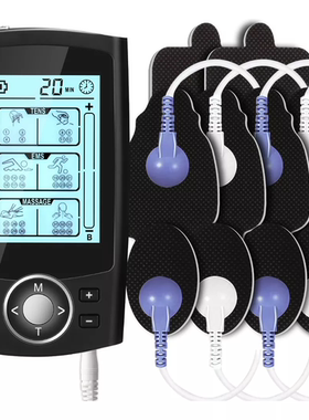 双通道 TENS EMS massage36种模式十位数字肌肉刺激器 脉冲按摩器