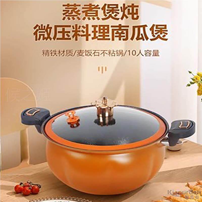 微压锅家用南瓜炖锅汤锅蒸锅煮锅燃气煲汤锅双耳不沾锅电磁炉节能