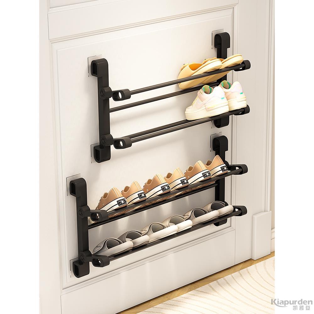 折叠鞋架子家用门口新款2025爆款收纳神器省空间门后免打孔拖鞋架