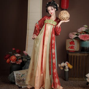 青脂伊梦唐制原创汉服女中国风改良齐胸襦裙秋夏款日常学生古装超
