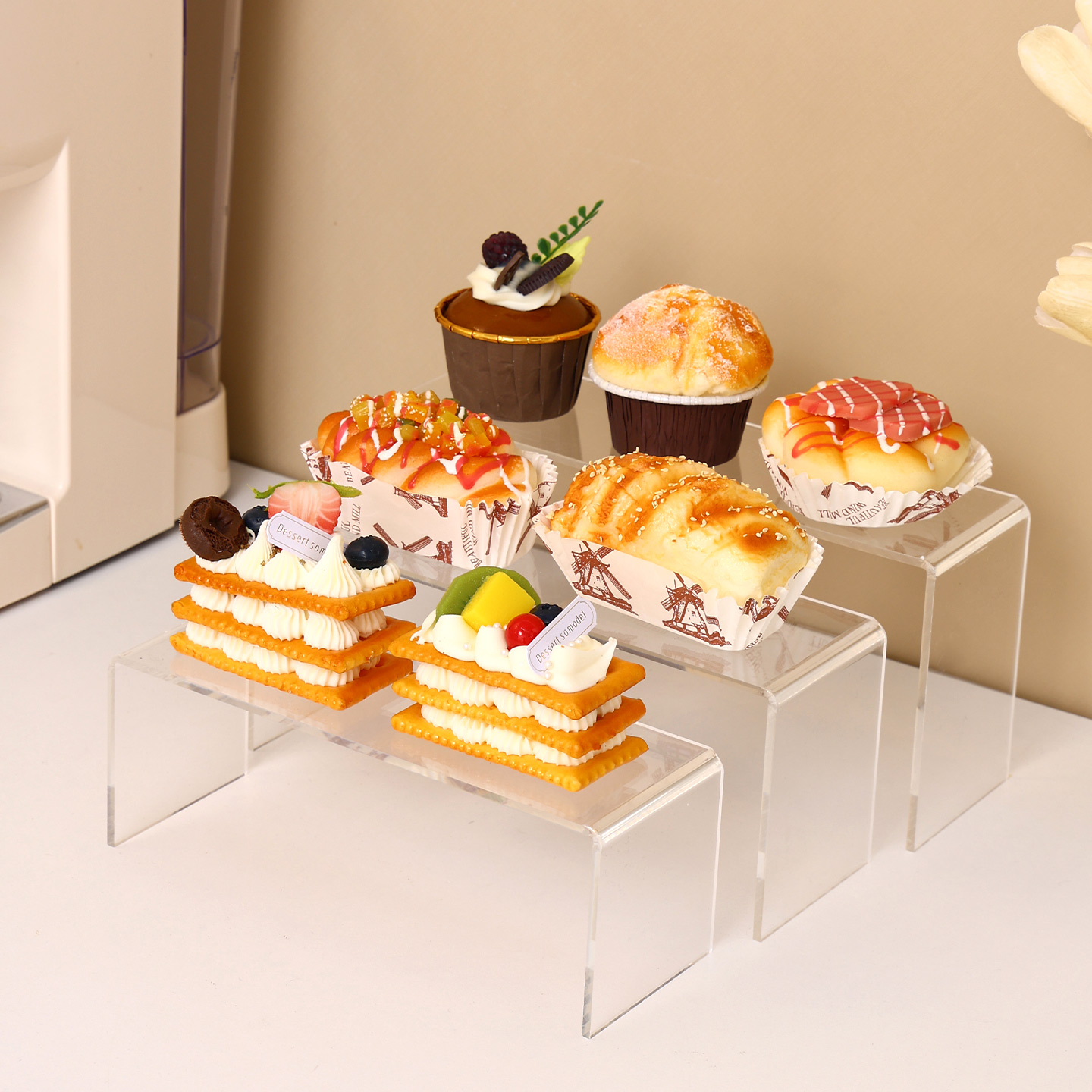 甜品台展示架U型亚克力零食摆台