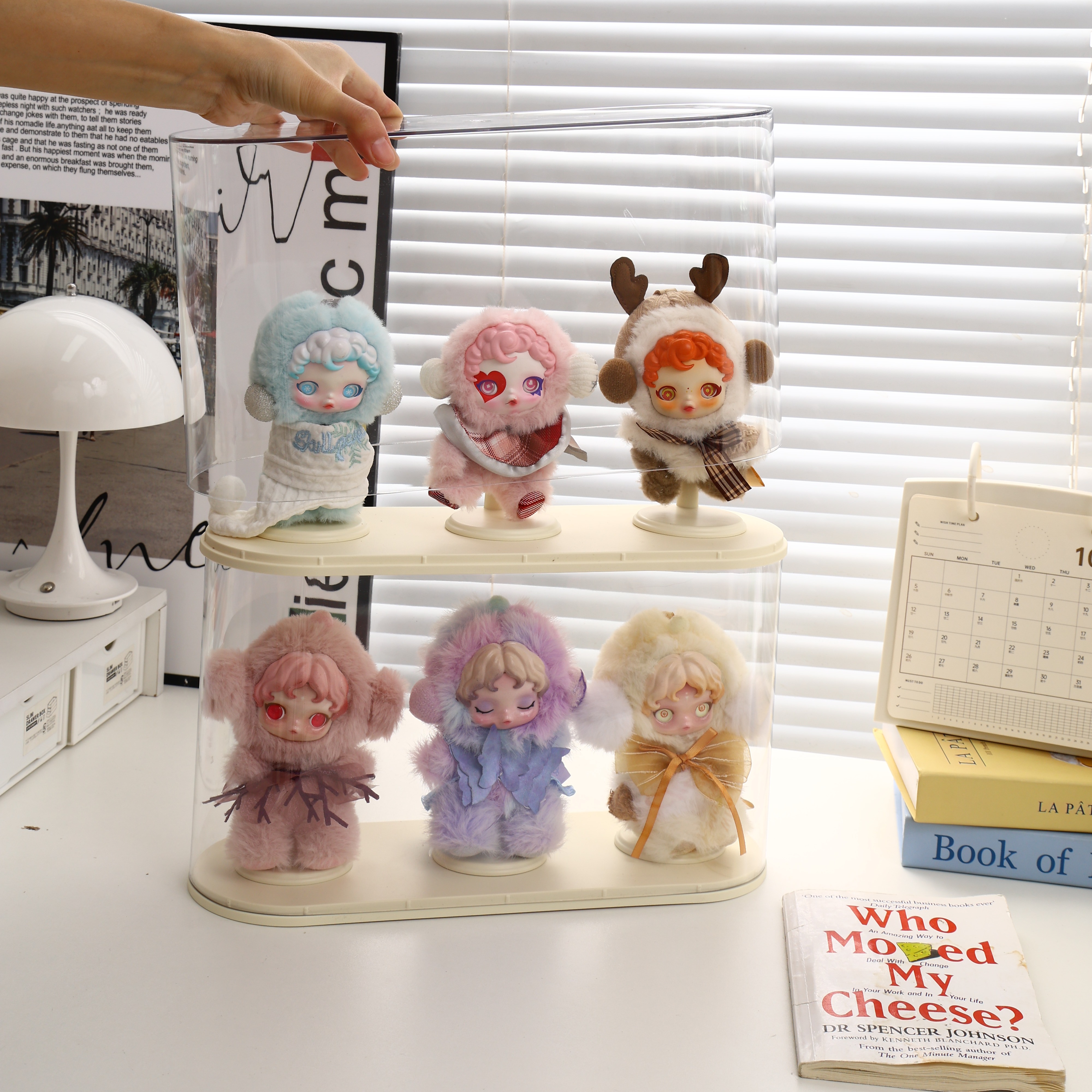 光织园展示盒labubu手办展示柜