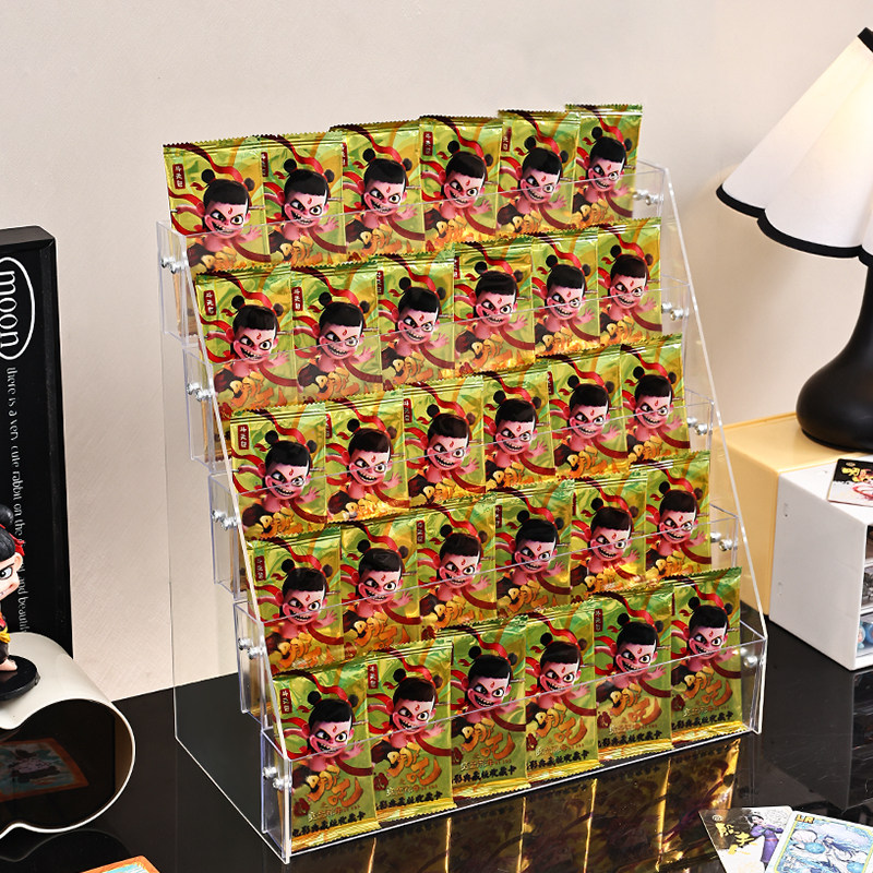 桌游卡包展示架透明亚克力阶梯式奥特曼卡牌烟盒纸牌小卡片收纳盒,商业/办公家具,置物架/陈列架/储物架/展示架,淘宝优惠券,粉丝福利购,淘宝优惠卷
