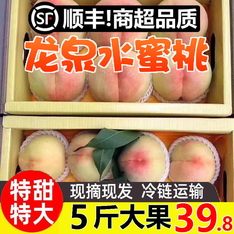 四川水蜜桃龙泉5斤当季应季