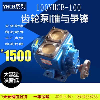 YHCB100大型运油车圆弧齿轮油泵类型泵电泵油抽神器空调泵真空