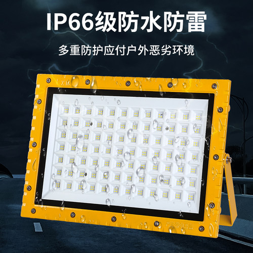 led防爆灯厂房100瓦200W400W投光灯工地施工低压24V36V户外隧道灯