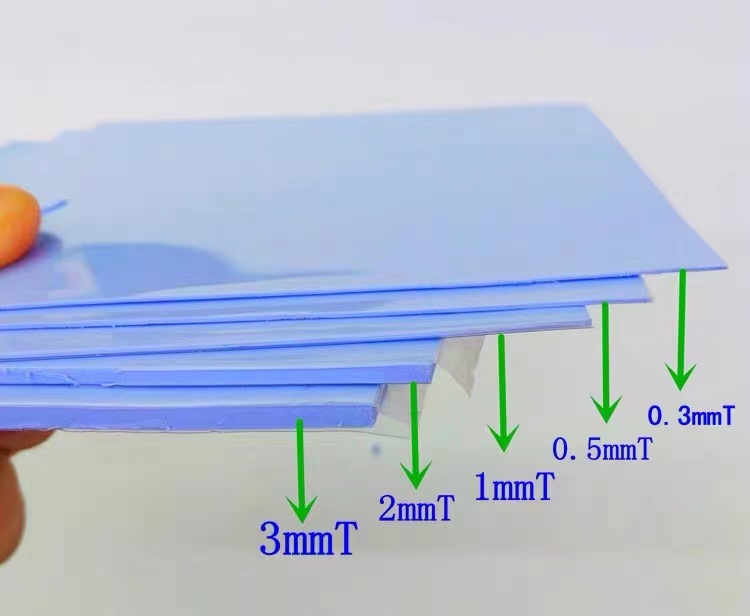 新品厂家直销高导热硅胶片CPU3080显卡散热南北桥绝缘芯片LED灯硅
