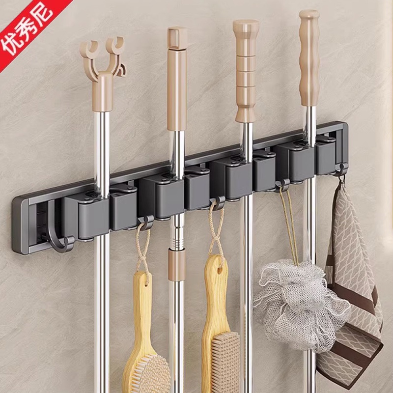 拖把壁挂夹卡扣扫把拖把置物固定