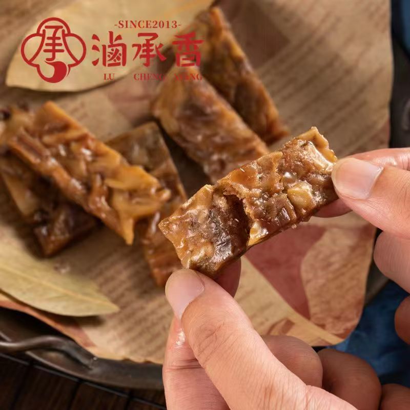 【实惠好吃】卤承香猪油渣500g温州特产香酥肉猪肉条散称零食