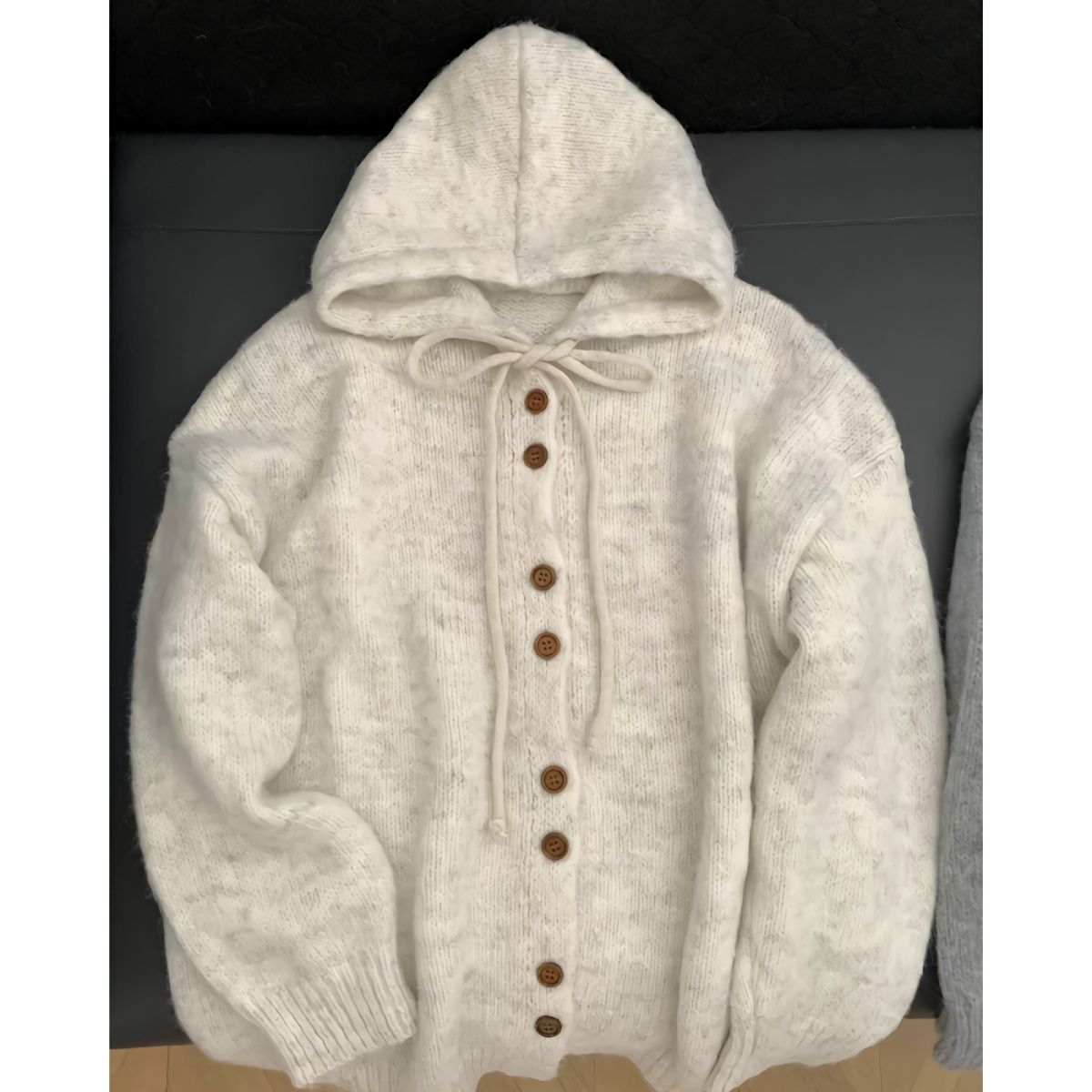 连帽毛衣开衫外套百搭秋冬季韩系2025宽松慵懒冬季外套针织衫上衣