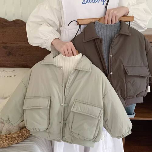 童装儿童棉服外套秋冬款2025新款宝宝洋气面包服冬季男童棉衣外套