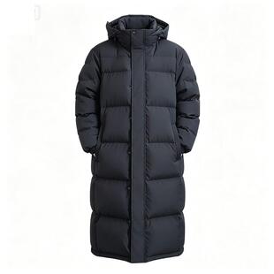 羽绒棉服男超长款过膝连帽加厚2022冬季新款东大门情侣宽松中戏款
