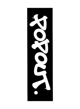 POPOUT*GRIPTAPE涂鸦字母logo滑板原创砂纸