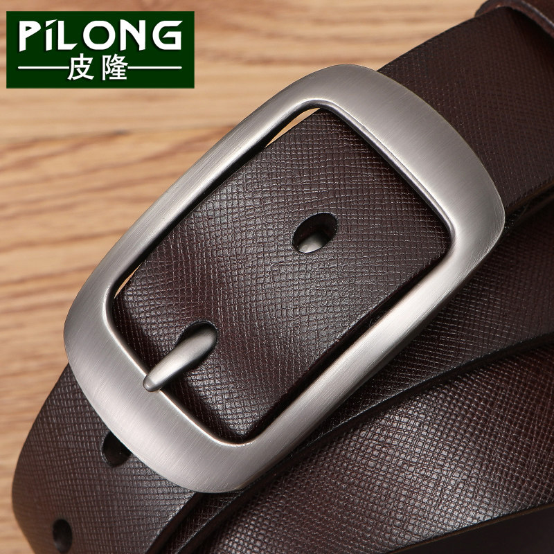 女士皮带真皮针扣头层纯牛皮复古压花纹腰带女复古百搭牛仔裤带