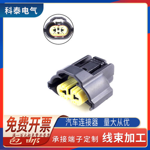 国产汽车连接器2孔雾灯插头
