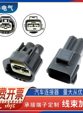 DJ70258-6.3-11/21汽车防水连接器插件 大电流插头2芯7283-5596-1