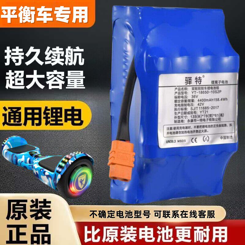 电动平衡车电池大容量36v电瓶专通用42v阿尔郎双轮扭扭车锂电池组