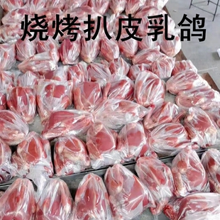 扒剥皮乳鸽子5-6两/只20只装顺丰包邮碳烧烤新鲜现杀真空原粮喂养