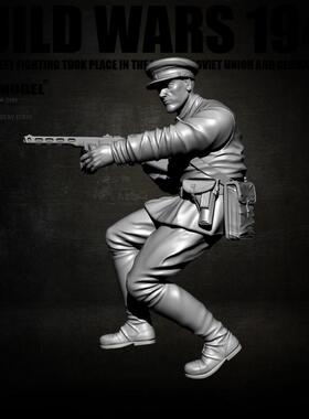 1/35 YUFAN原创正版 二战欧洲兵人  树脂手办 兵人白模 YFWW-2185