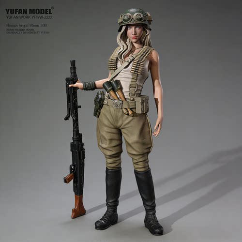 树脂二战女兵YUFANMODEL1
