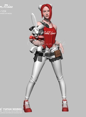 YUFAN原创 时尚靓女系列3号  树脂手办 兵人白模 YFWW-2155