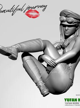 YUFAN 原创 1/35树脂兵人 车模美女《美丽的旅途》YFWW-2189/3D