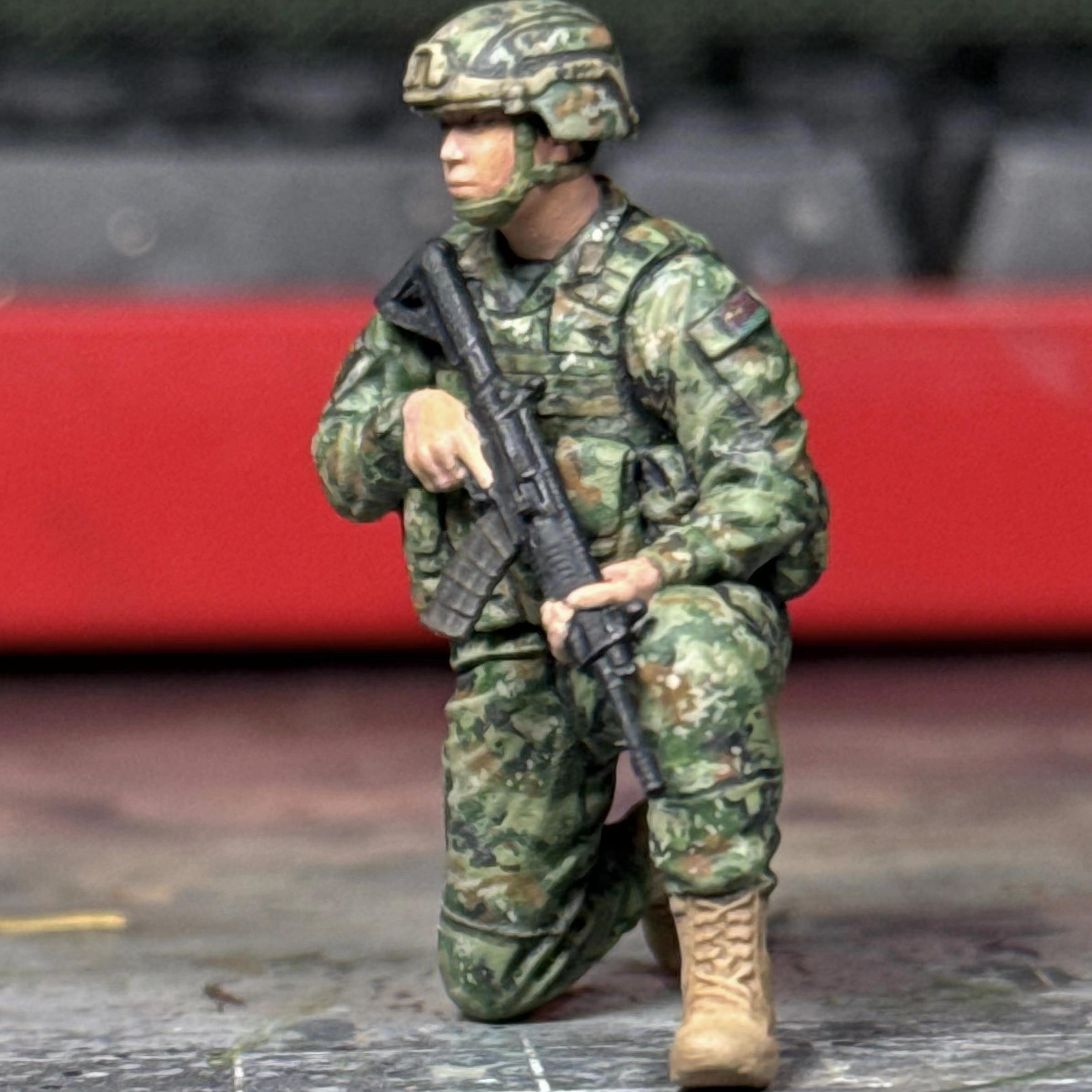 小杨师傅原创  中国兵人拼装模型  1/35树脂白模(3D打印件)PLA002