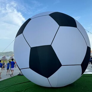充气足球气模定制大型仿真足球模型商场美陈装饰足球气模户外活动
