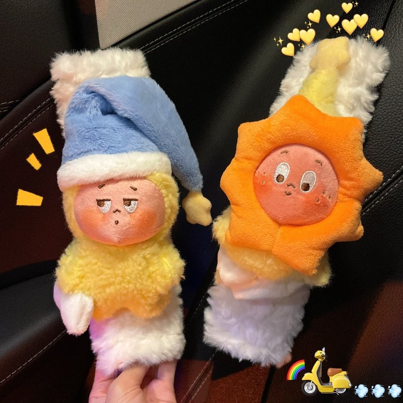 安全带护肩套可爱女士车载高级感汽车毛绒玩偶车内防勒护肩装饰套,汽车用品/电子/清洗/改装,手刹套/档把套/套饰套装,淘宝优惠券,粉丝福利购,淘宝优惠卷