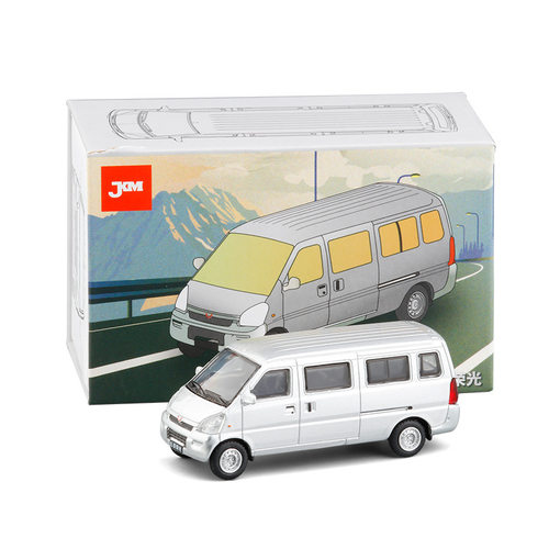 JKM1:64 荣光/之光面包商务合金车模减震车身车底合金汽车玩具模