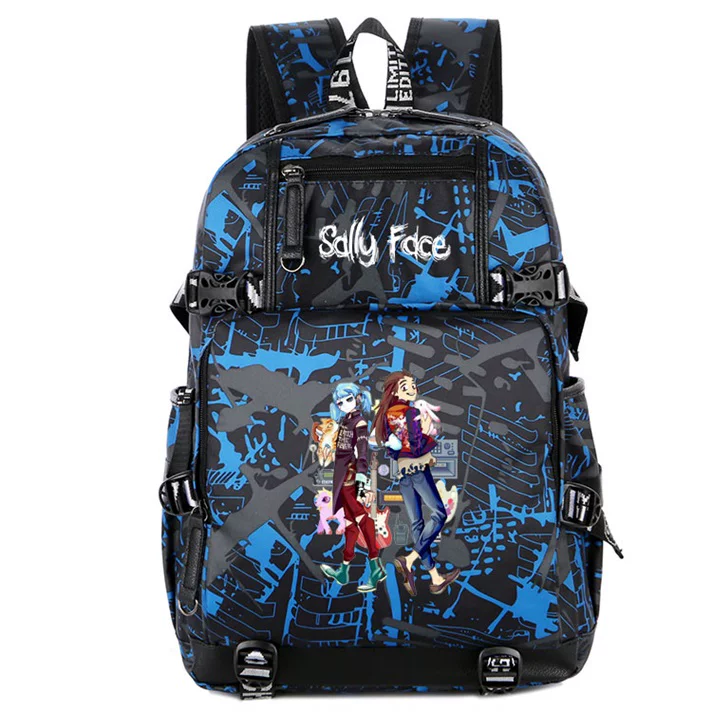 艾登森 Sally Face Bag Stupid Face Game Peripheral Anime Cartoon Export Primary and Middle School Student Backpack