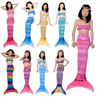 Bộ đồ bơi nàng tiên cá mới ra mắt nàng tiên cá váy công chúa đuôi bé trai quần áo bơi bé gái 3 mảnh. - Đồ bơi trẻ em đồ bơi bé gái ngộ nghĩnh