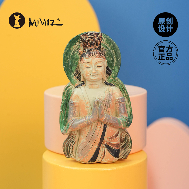 云冈石窟酒窝菩萨树脂冰箱贴