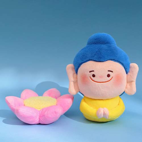 密密主佛友磁吸毛绒莲花佛友玩偶