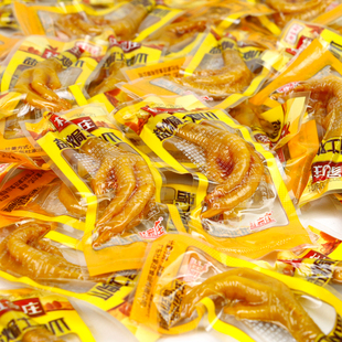 包邮广东特产休闲食品杜家庄盐焗土鸡爪500g小包鸡爪凤爪零食小吃